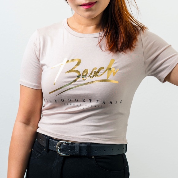 Beach Crop Top - Nude - Picture 2 of 2